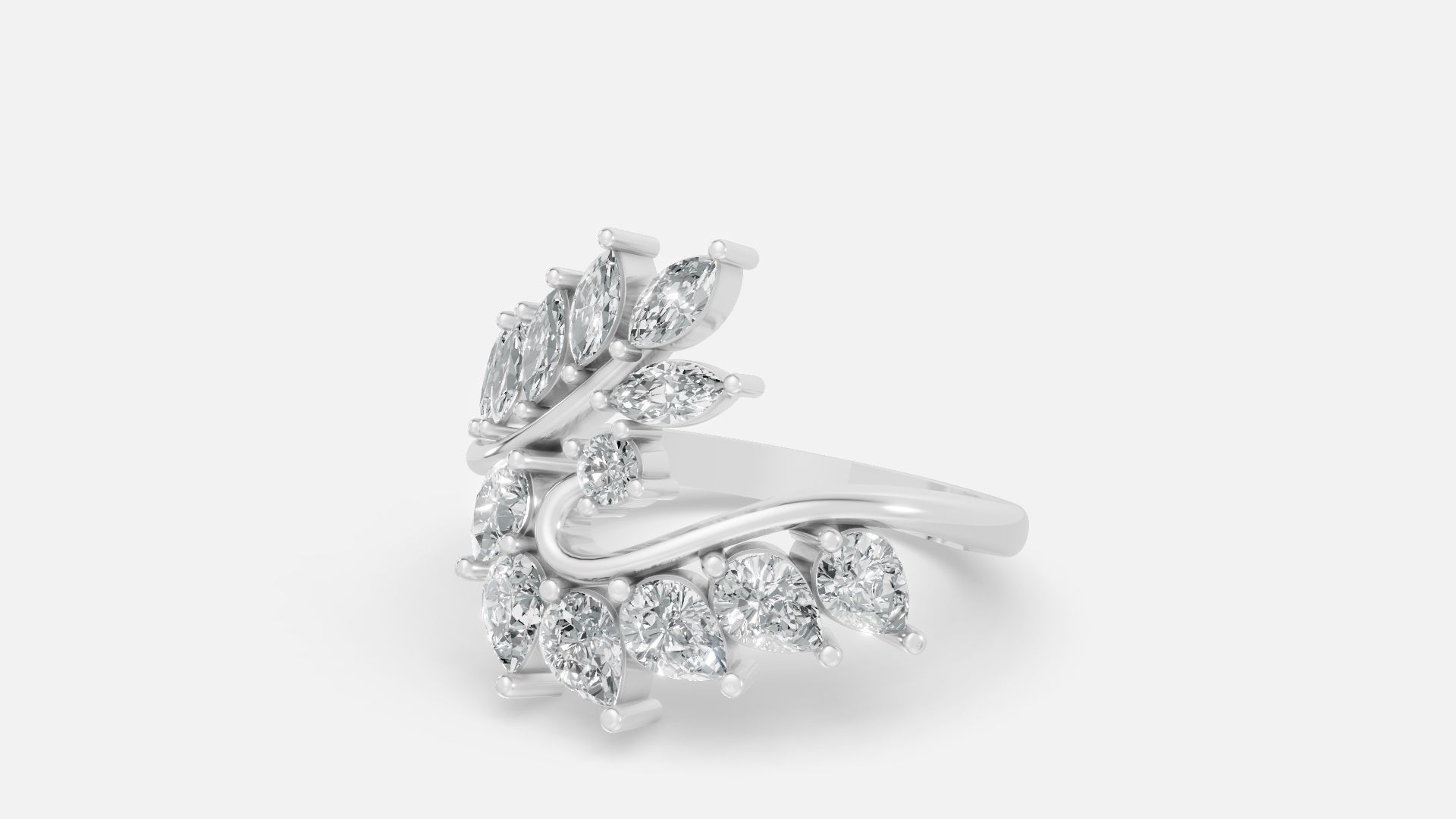 925 Silver CVD Diamond Ring VVS | Elegant Minimal Ring (6 US)