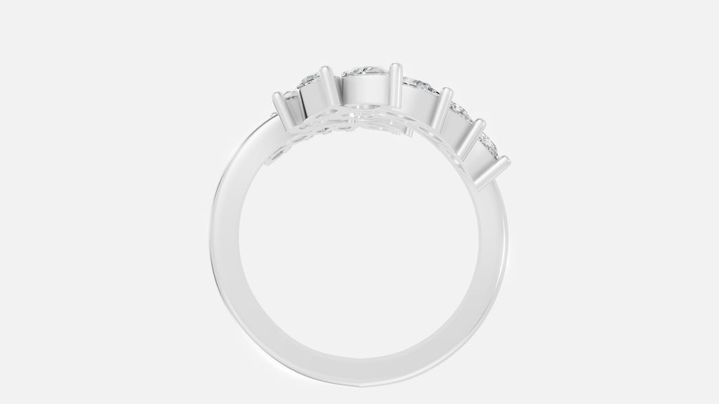 925 Silver CVD Diamond Ring VVS | Elegant Minimal Ring (6 US)