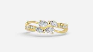 18K Gold CVD Diamond Ring VVS (0.668 Ct) Elegant Fine Ring