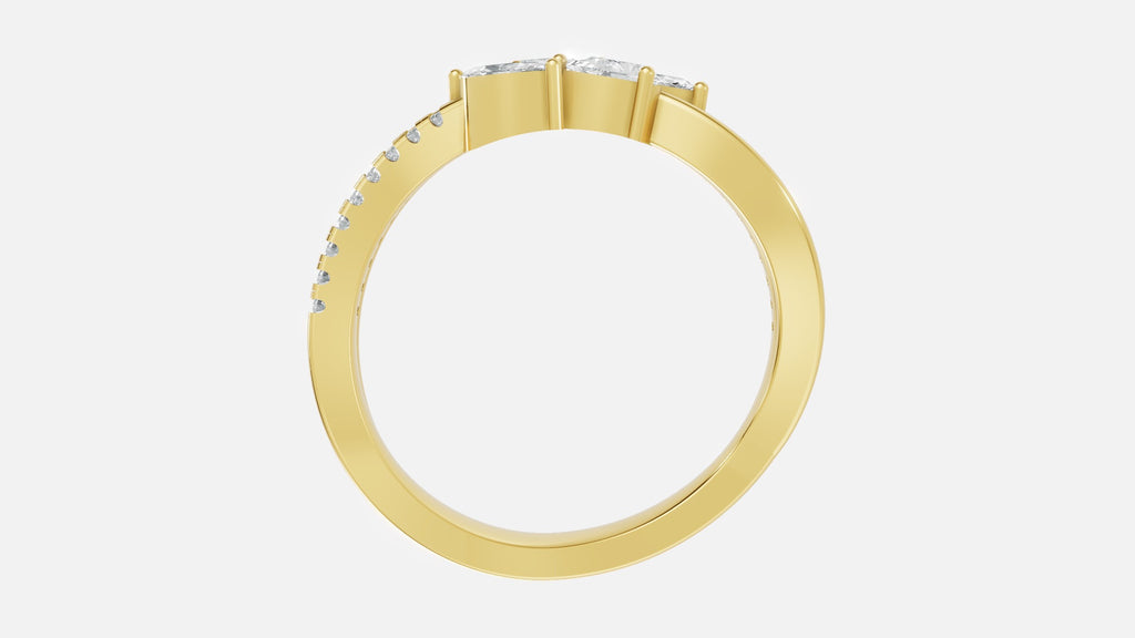 18K Gold CVD Diamond Ring VVS (0.668 Ct) Elegant Fine Ring