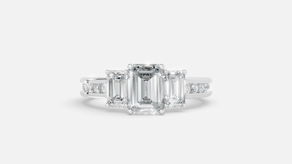 925 Silver CVD Diamond Engagement Ring VVS Elegant (1CT)