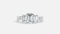 925 Silver CVD Diamond Engagement Ring VVS Elegant (1CT)
