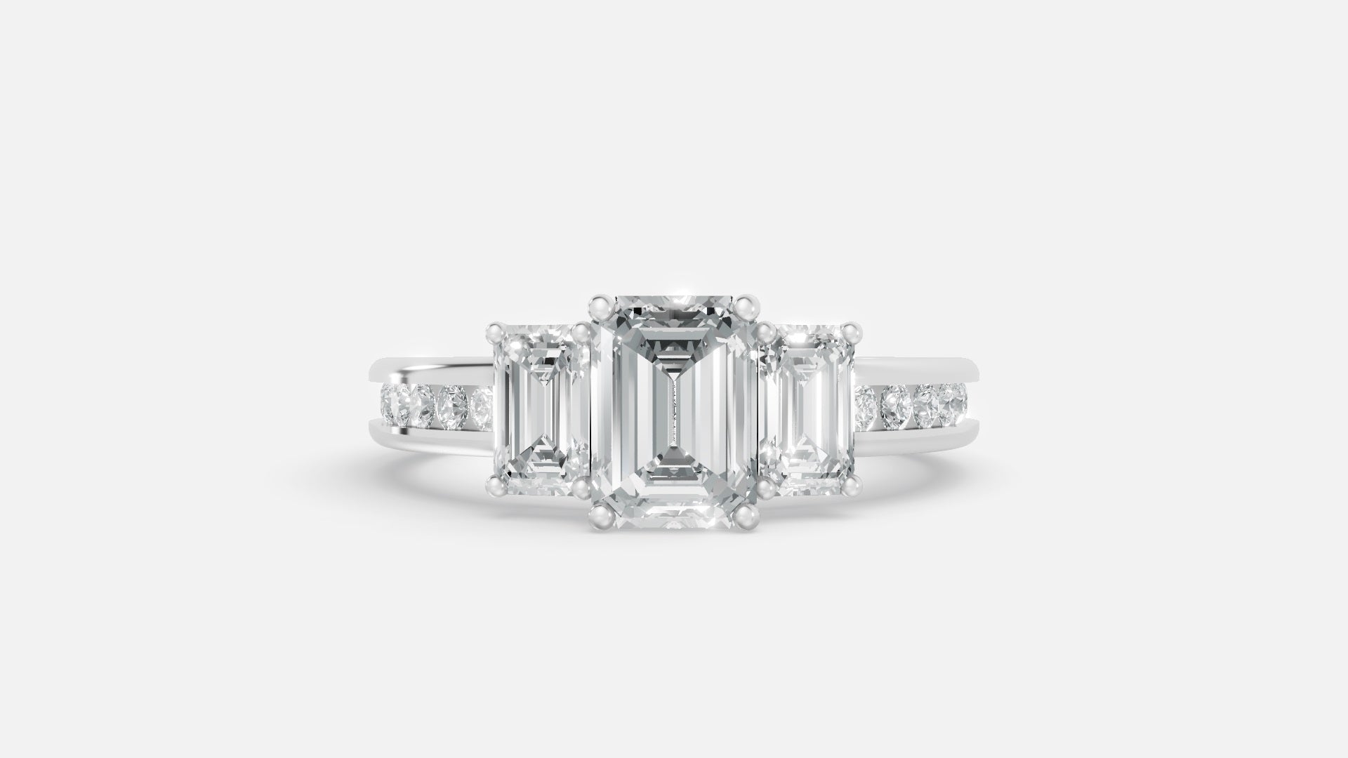 925 Silver CVD Diamond Engagement Ring VVS Elegant (1CT)