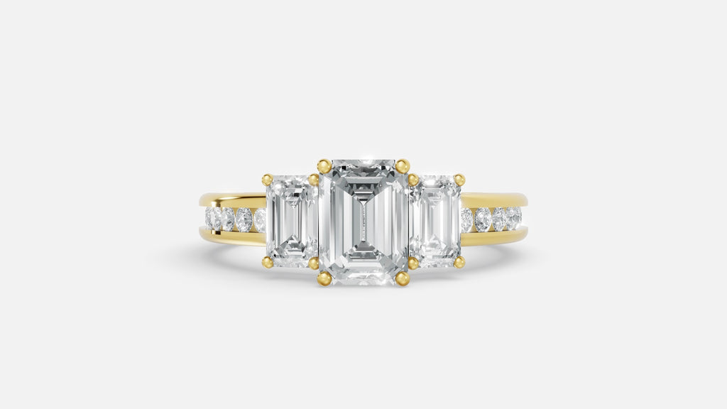 18K Gold CVD Diamond Engagement Ring VVS (4.26g)