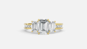 18K Gold CVD Diamond Engagement Ring VVS (4.26g)