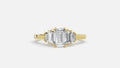 18K Gold CVD Diamond Engagement Ring VVS EF 6.5 US