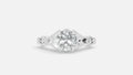 925 Silver CVD Diamond Engagement Ring VVS EF Clarity