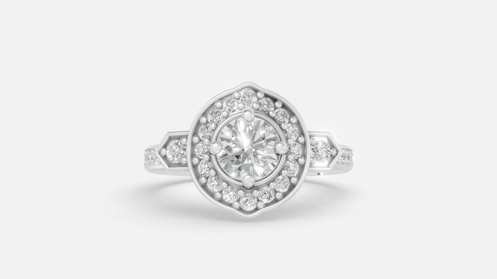 925 Silver CVD Diamond Engagement Ring 0.85ct VVS