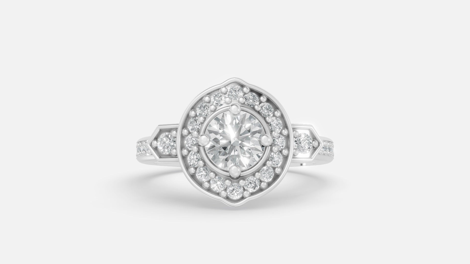 925 Silver CVD Diamond Engagement Ring 0.85ct VVS
