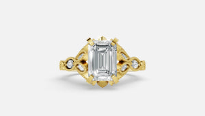18K Gold CVD Diamond Engagement Ring 2.08 Ct VVS