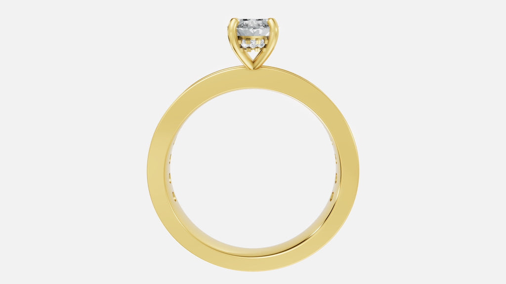 Oval Diamond Engagement Ring Profile