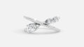 Pear Cut diamond Cross Ring