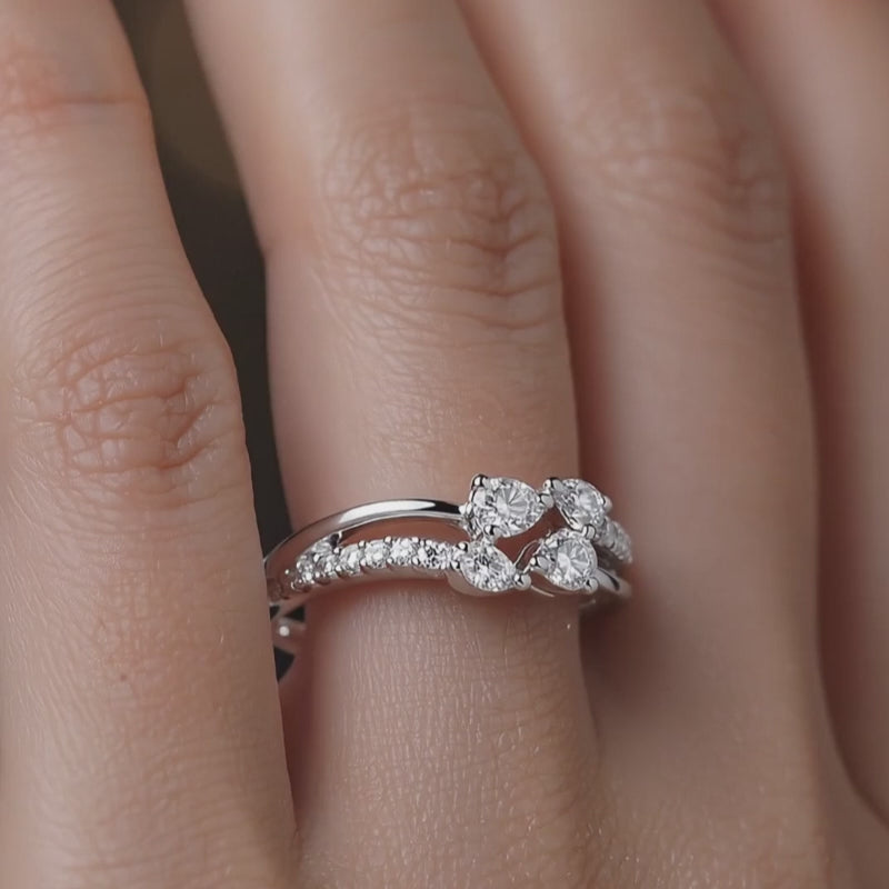 925 Silver CVD Diamond Ring VVS (0.668 Ct) Minimal Luxury
