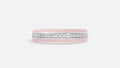 White Gold Channel Set Lab Grown Diamond Band Front view